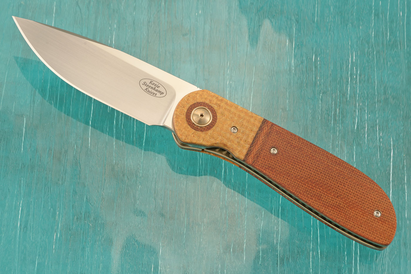 Breeze Front Flipper with Vintage Micarta and Thunderstorm Kevlar (IKBS) - M390
