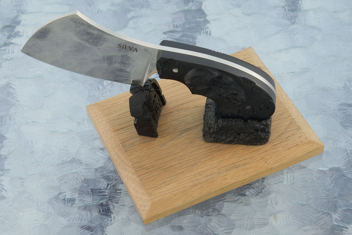 Zombie Cleaver with Carved Ebony