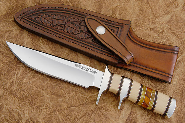 Subhilt Fighter with Ironwood, Amber, and Micarta