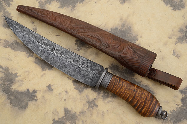 Forge Finish Persian Fighter with Curly Maple
