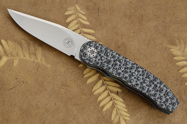 L48 Front Flipper with Black/Gray Bobble Textured G10 (IKBS)
