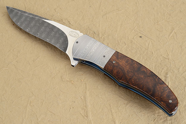 LL13 Flipper with Ironwood and Damascus (IKBS)