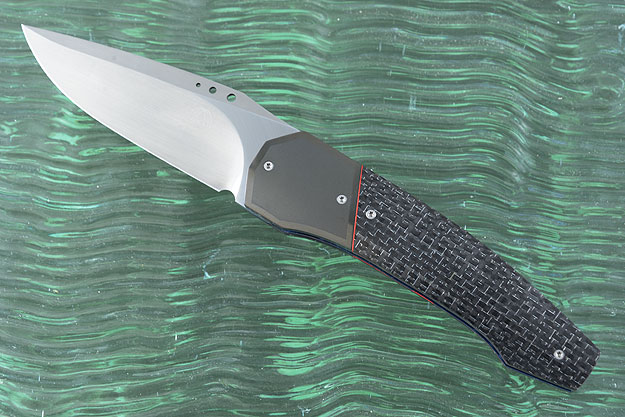 Tactical Front Flipper with Silver Strike Carbon Fiber and Zirconium (IKBS)
