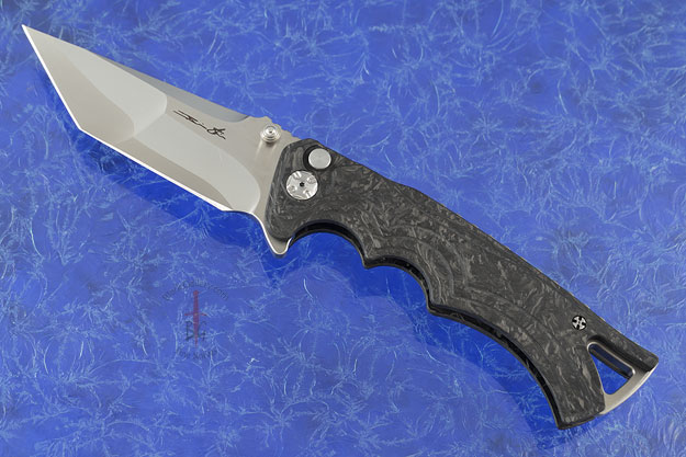Tighe Fighter Tanto with Shredded Carbon Fiber and S90v Composite