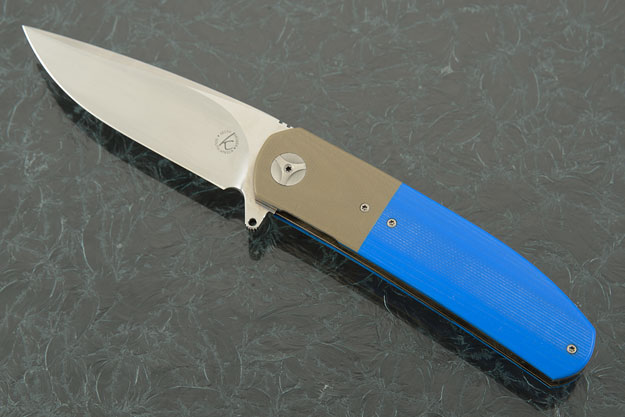 K1 Flipper with Blue and Tan G10 (IKBS)