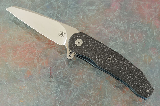 A3 Wharncliffe Flipper with Silver Strike Carbon Fiber (Double Row Ceramic IKBS)