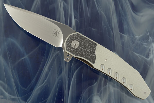 A3 Interframe Flipper with Grey G10 and Silver Strike Carbon Fiber (Double Row IKBS)