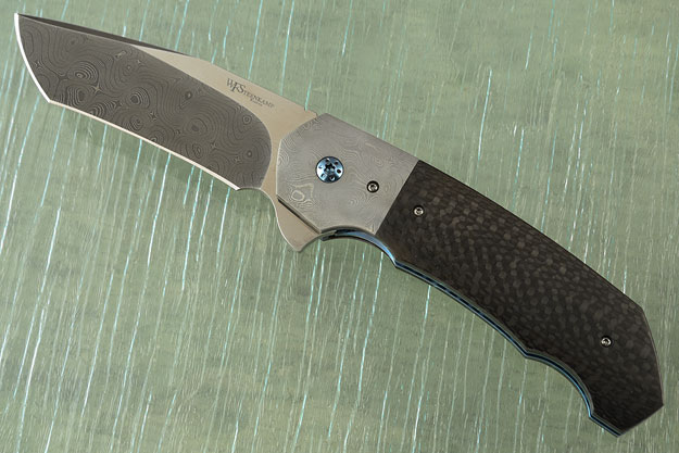 Havoc Flipper with Carbon Fiber and Damascus (IKBS)