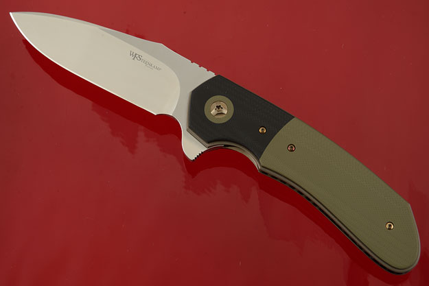 Nomad Flipper with Green and Black G10 (IKBS)