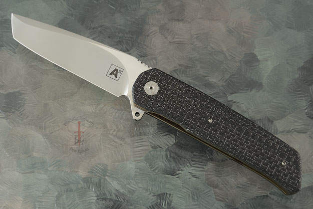 A7 Tanto Flipper with Silver Strike Carbon Fiber (IKBS)