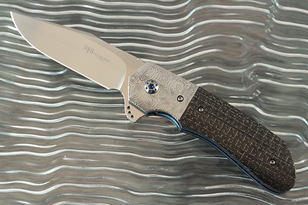 Mini Nomad with Silver Strike Carbon Fiber and Damasteel (IKBS)