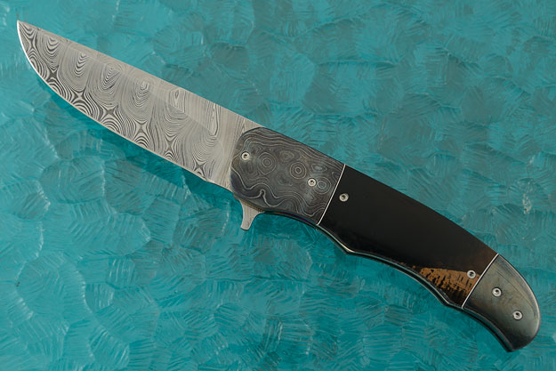 LL-BB Flipper with Mammoth Ivory and Damascus (IKBS)