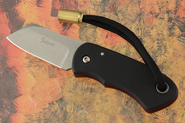 Chappy Friction Folder with Black and Red G-10