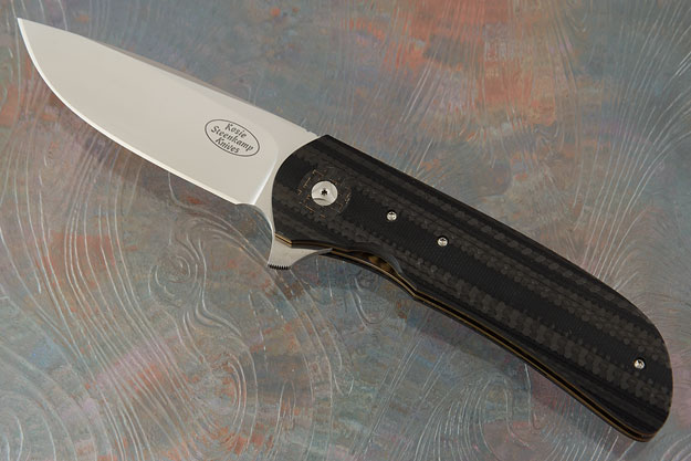 Majesty Flipper with Black Carbon Fiber and G10 (IKBS)