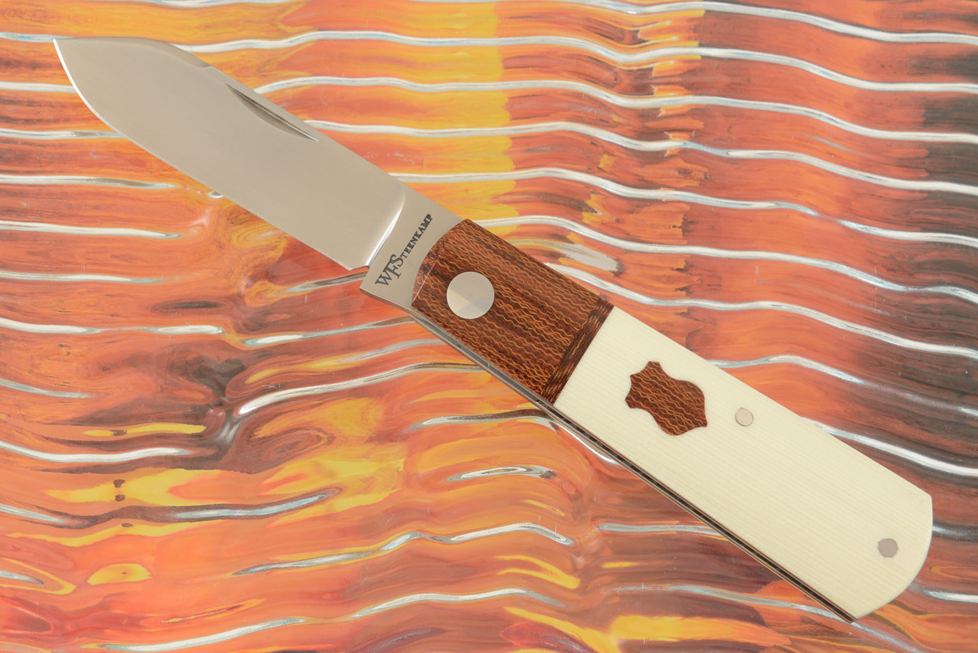 Barlow Slipjoint with Natural and Ivory Micarta