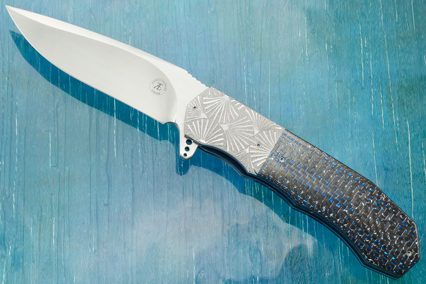 L44M Flipper with Blue/Silver Carbon Fiber (Ceramic IKBS) - CTS-XHP