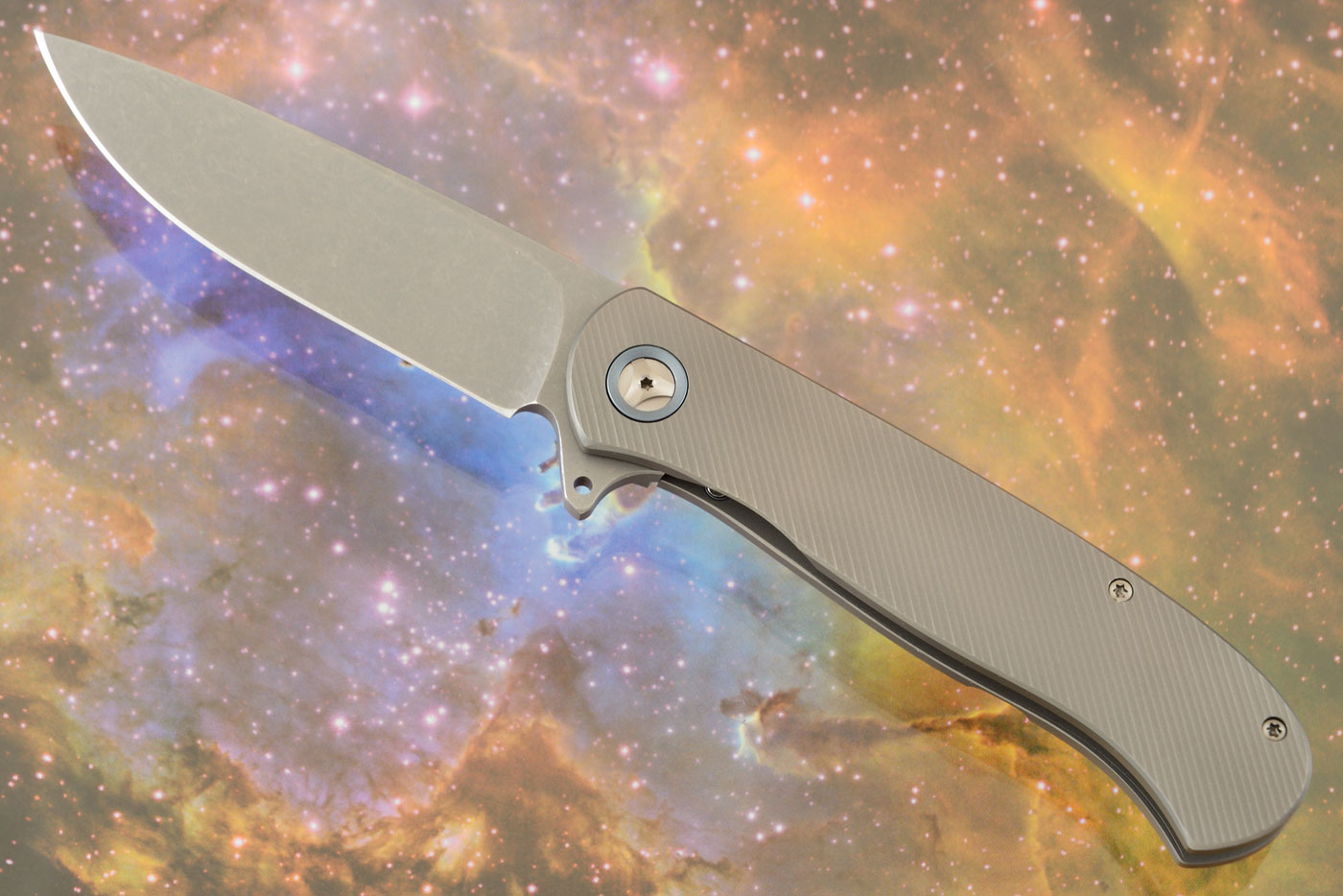 Atlas CFL Framelock Flipper with Ti, Acid Wash