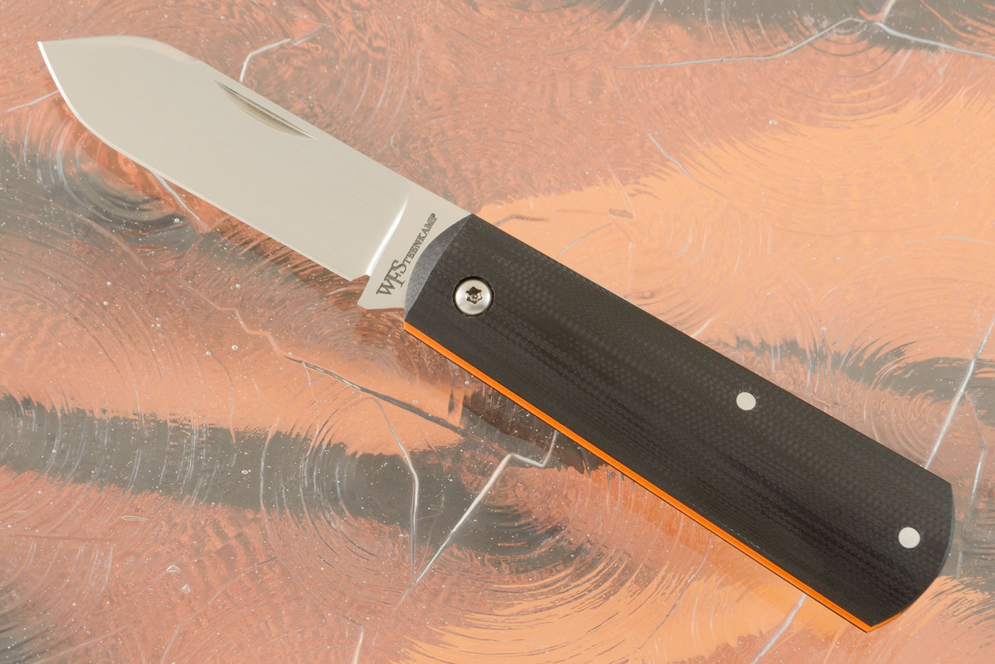 Barlow Friction Folder with Black and Orange G10