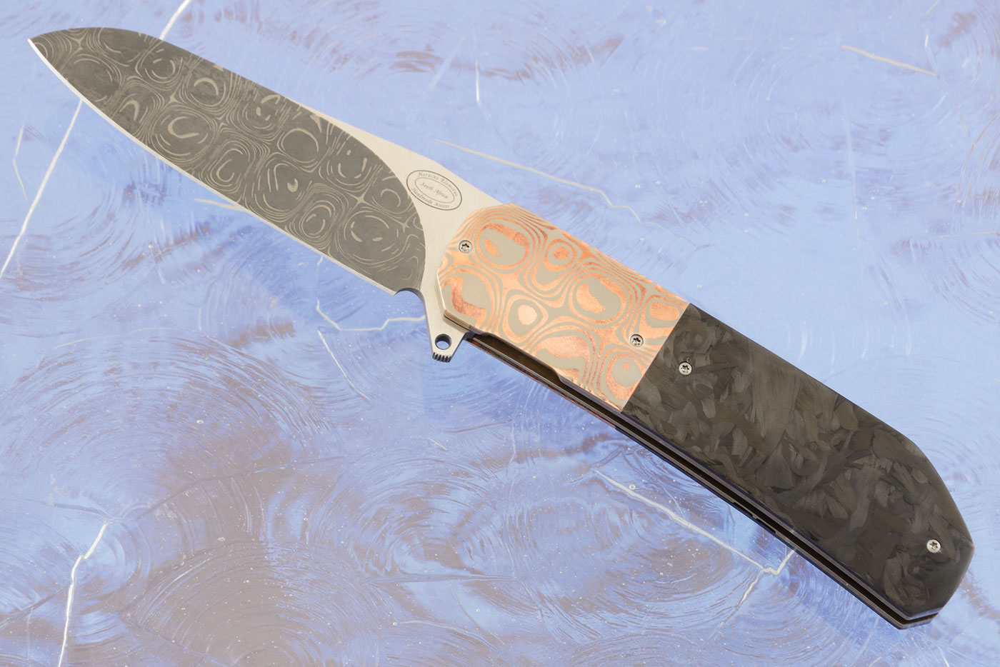 LL14M with Damascus, Mokume, and Marbled Carbon Fiber (Ceramic IKBS)