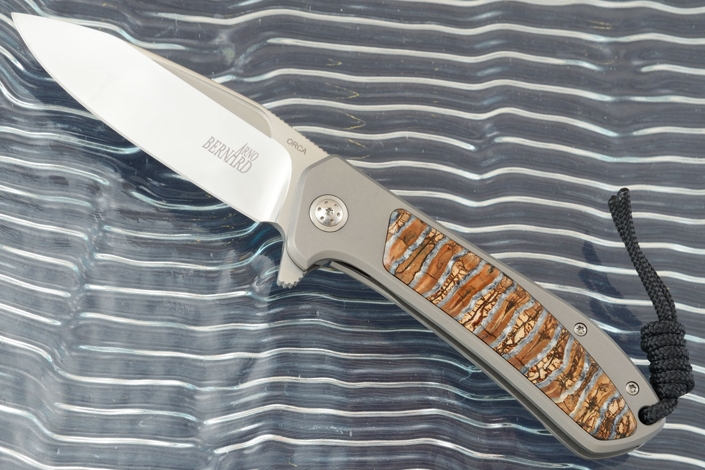 Orca Frame Lock Flipper with Mammoth Molar Inlay - M390