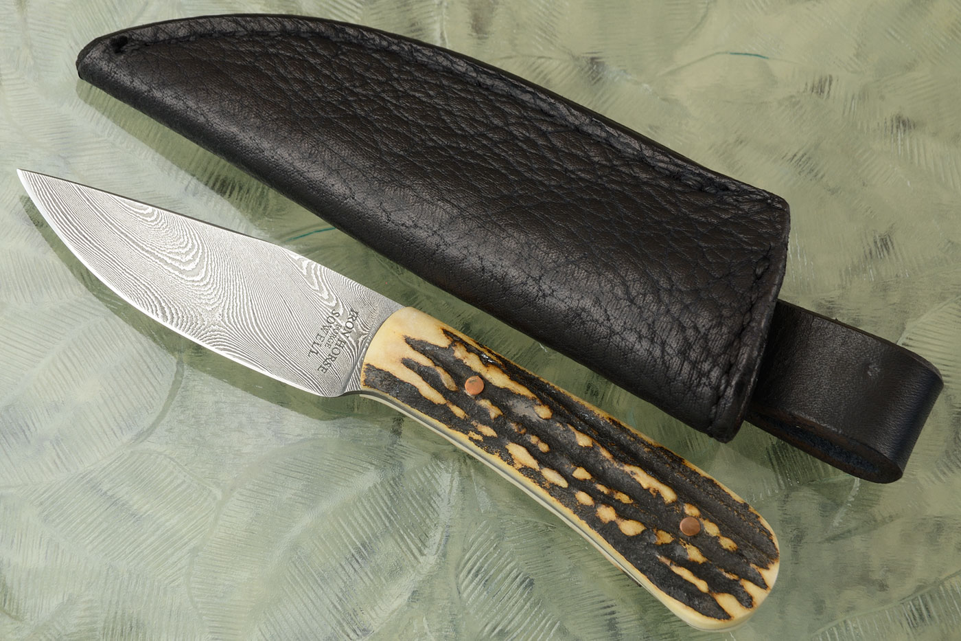 Damascus EDC with Stag