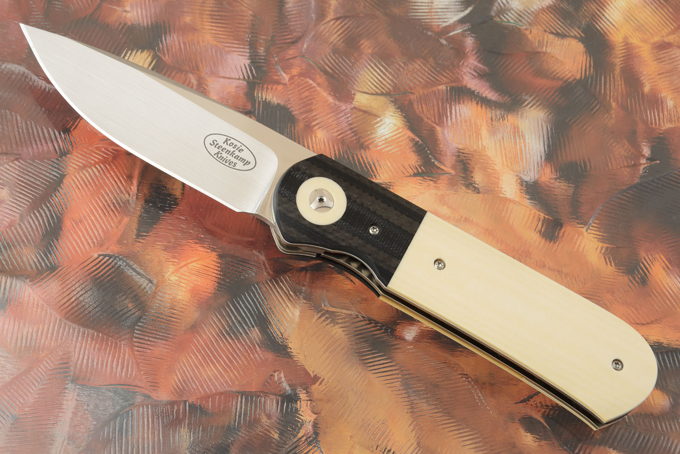 Samson Front Flipper with Westinghouse Micarta and Stacked Carbon Fiber/G10 (IKBS)