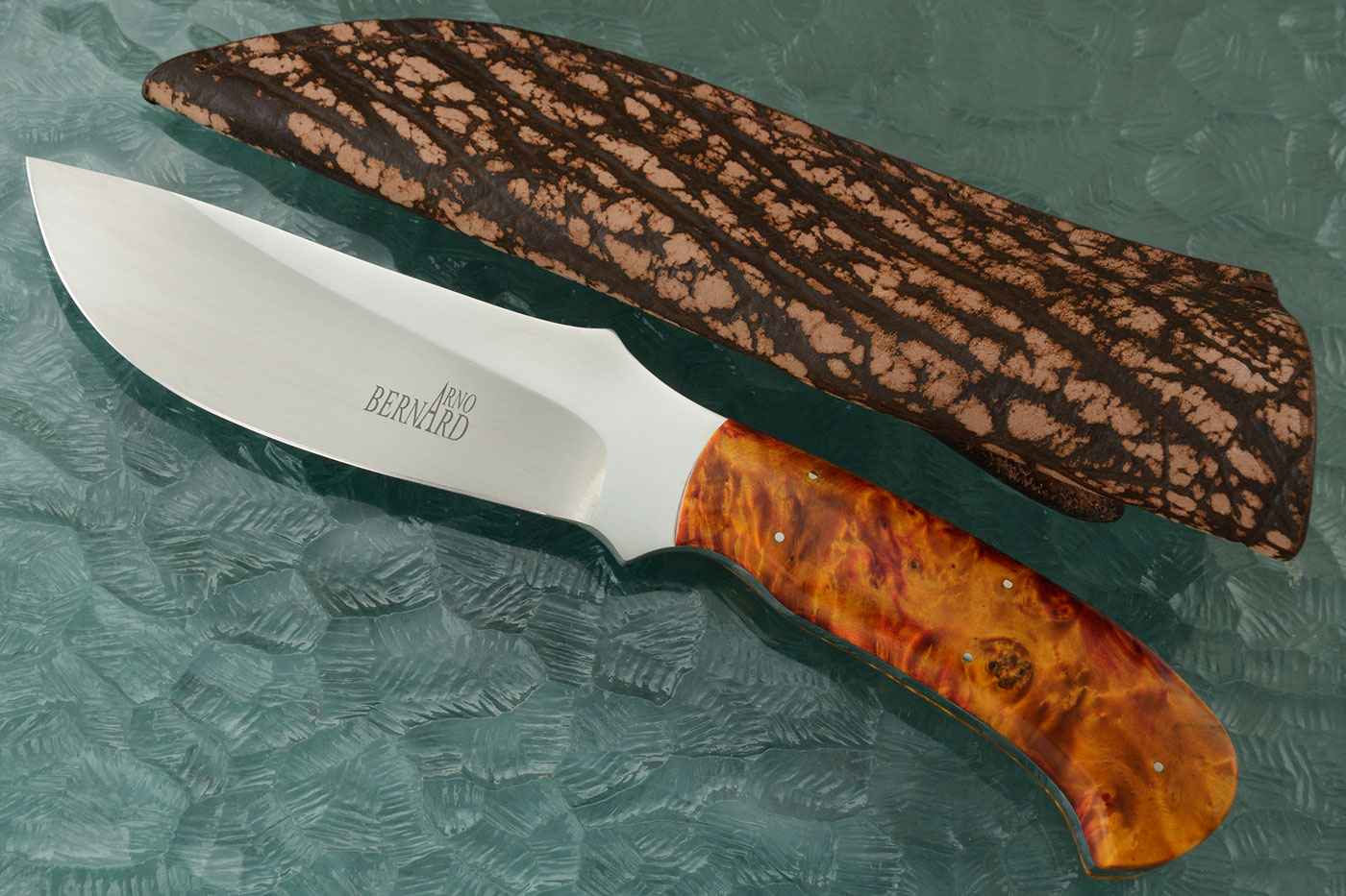 Large Skinner with Maple Burl