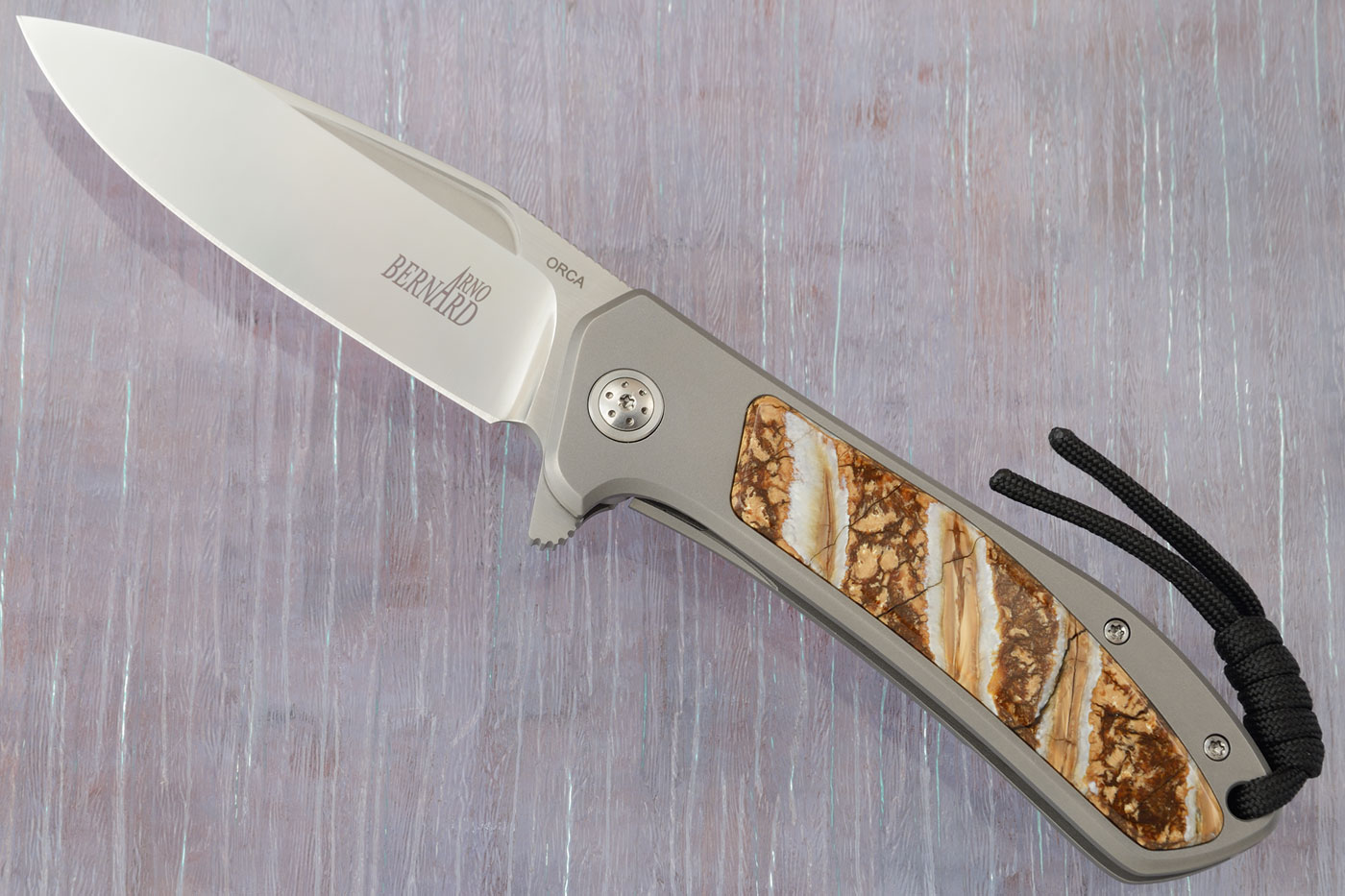 Orca Frame Lock Flipper with Mammoth Molar Inlay - M390