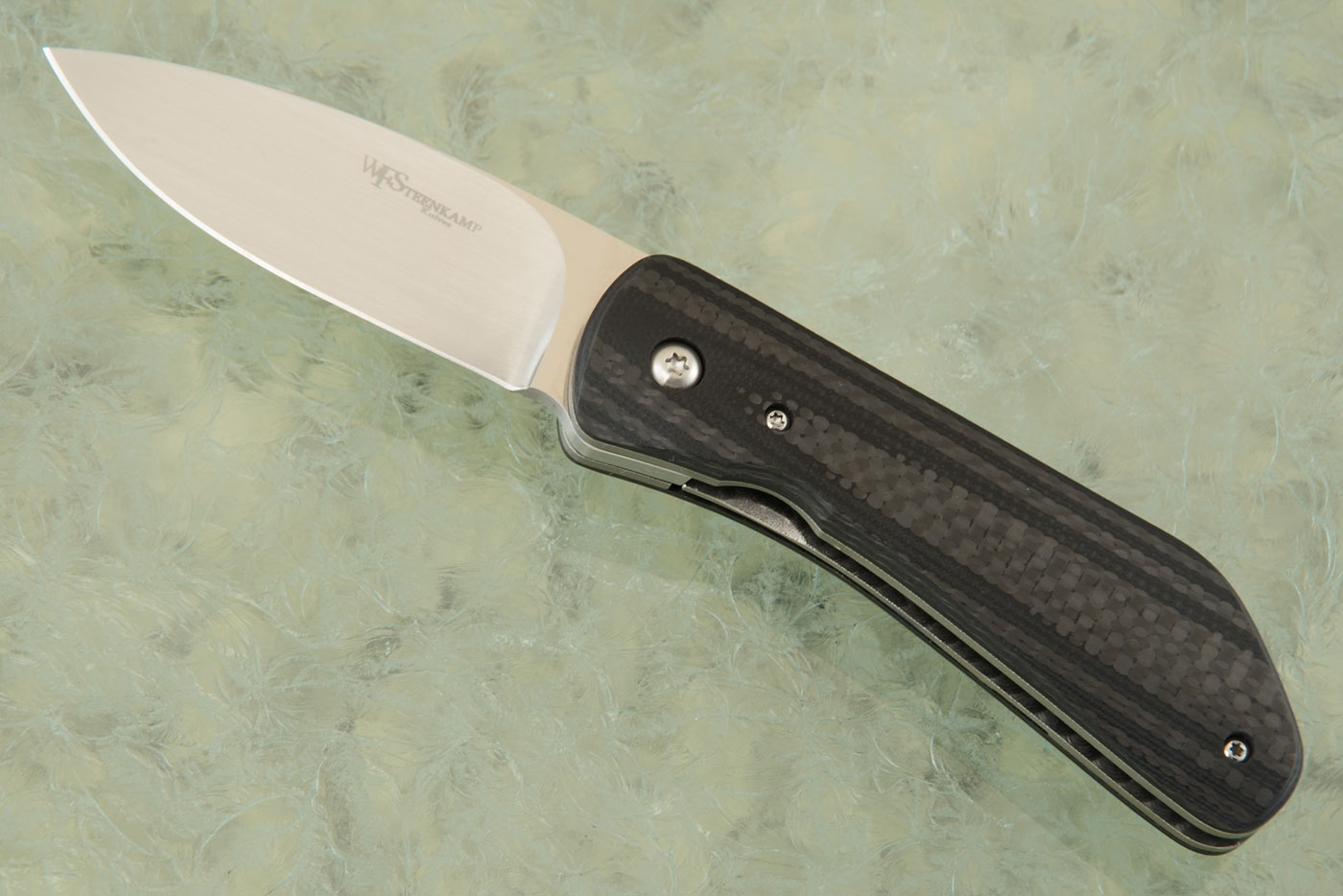 Swift Front Flipper with Stacked Carbon Fiber and Black G-10 (IKBS) - M390