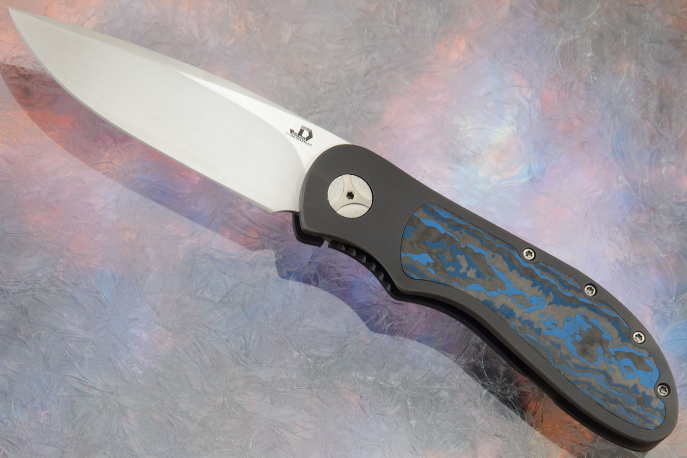 EDC Front Flipper Bolster Lock with FatCarbon Inlays