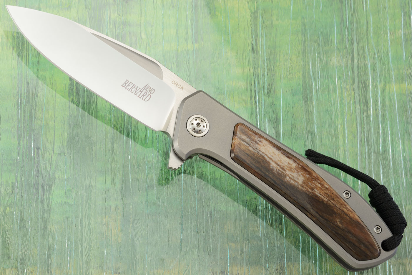 Orca Frame Lock Flipper with Giraffe Bone Inlay - M390