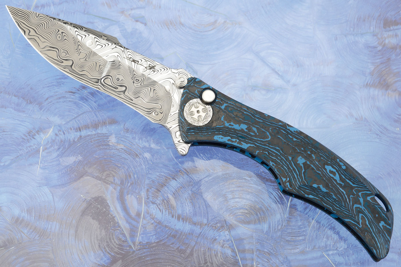 Tighe Down with Integral Arctic Storm FatCarbon and Damasteel
