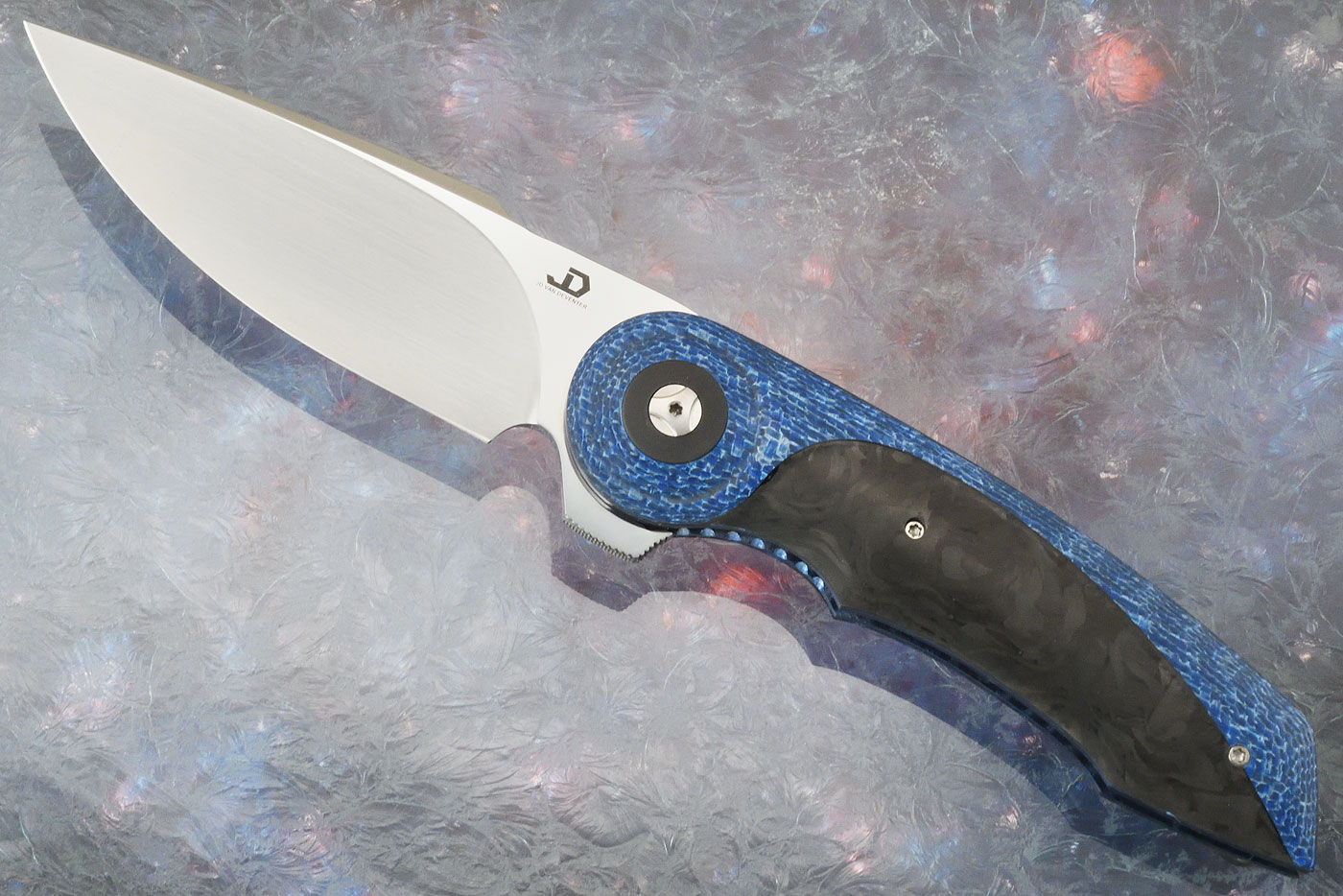 Gold Midi Flipper with Blue Twill and Marble Carbon Fiber (IKBS) - M390