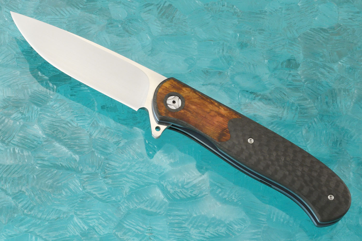 Atlas Plus with Carbon Fiber and Spalted Oak Burl (Ceramic IKBS)