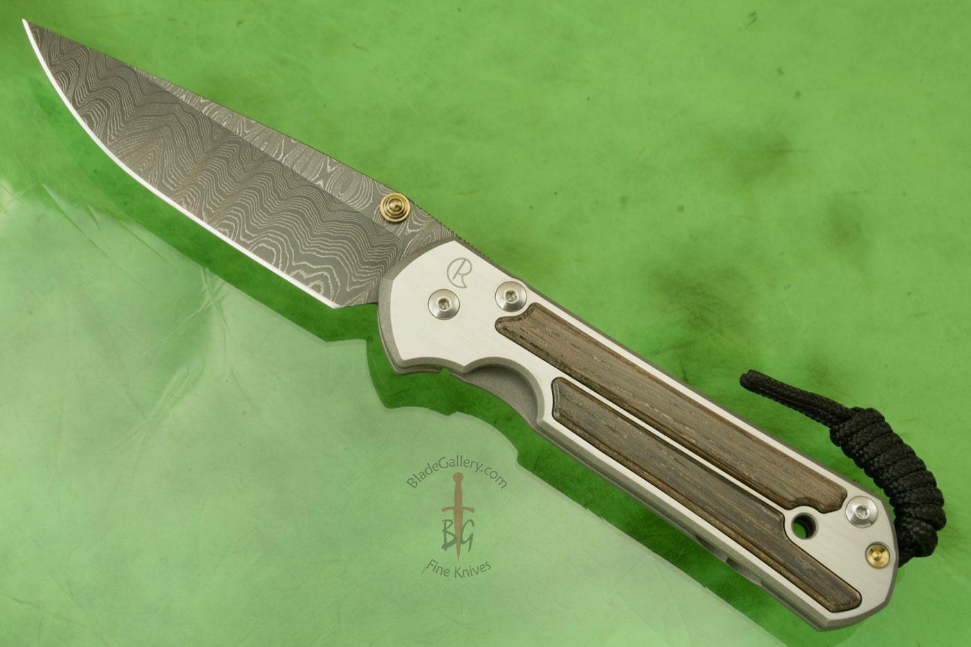 Large Sebenza 21 with Bog Oak and Laddered Damascus