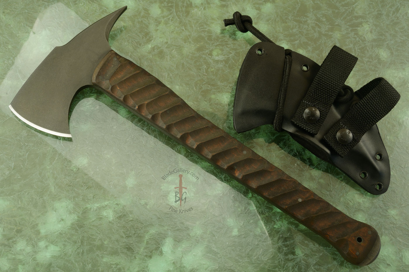 Combat Axe with Sculpted Maple Handle
