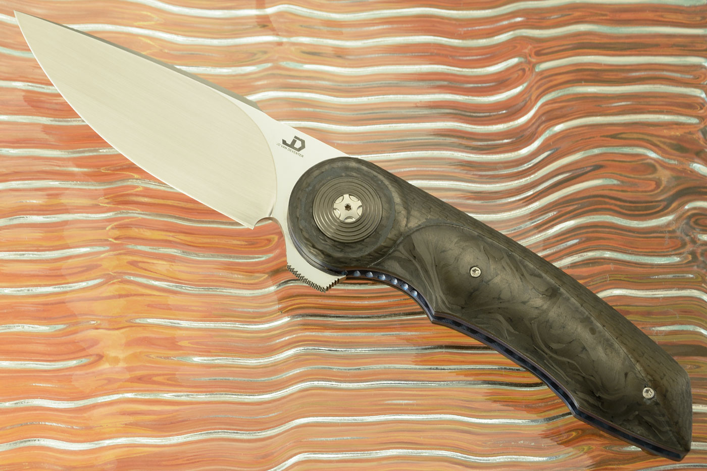 Gold Midi Flipper with Marble Carbon Fiber (IKBS) - CTS-XHP