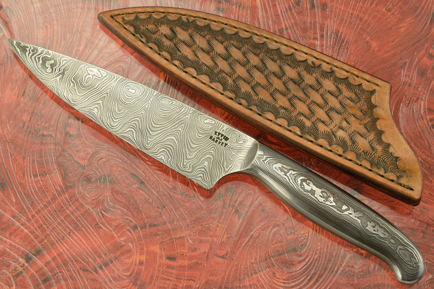 Integral Damascus Chef's Knife (5