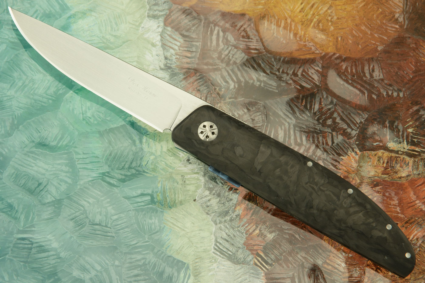 Model 450 Ultra-Light Front Flipper with Marble Carbon Fiber - Nitrobe 77