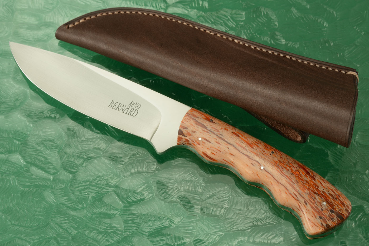 Drop Point Big Game Hunter with Kudu Horn