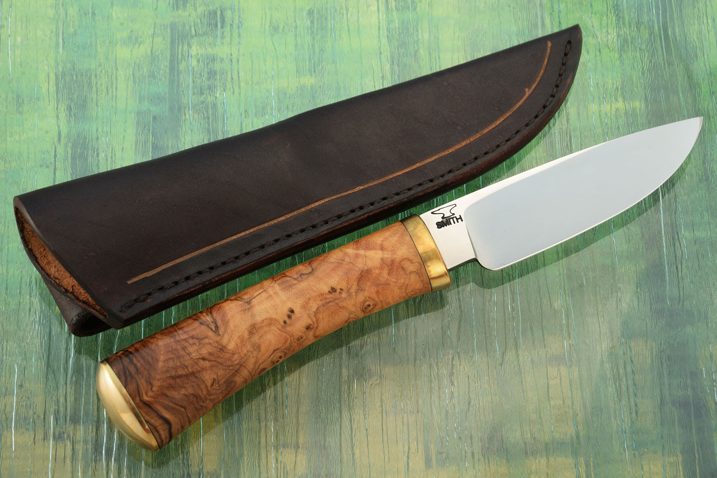 Forged Drop Point Hunter with Wild Olive