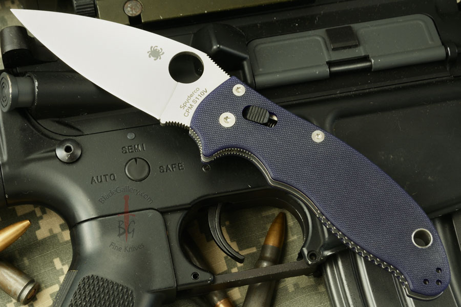 Manix 2 with S-110V and Blue G10 (C101GPDBL2)