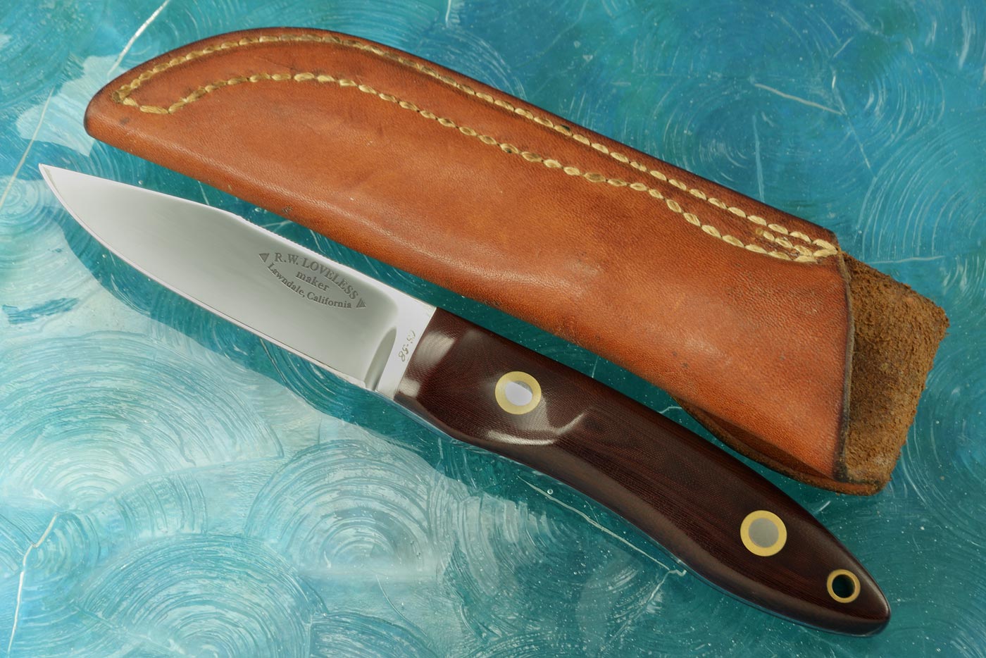 Improved Handle Lamb Utility with Contoured Maroon Micarta