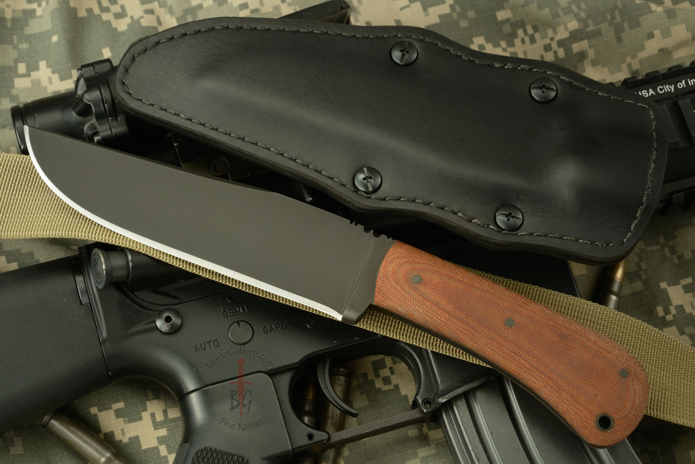 Field Knife with Tan Micarta (5160)