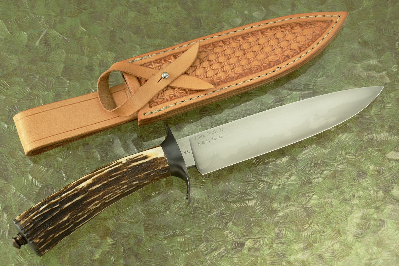 San Mai Gent's Bowie with Sambar Stag