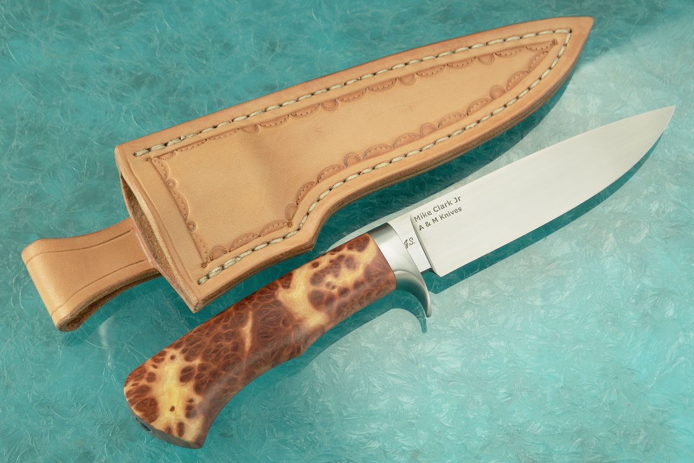 Drop Point Hunter with Red Mallee Burl