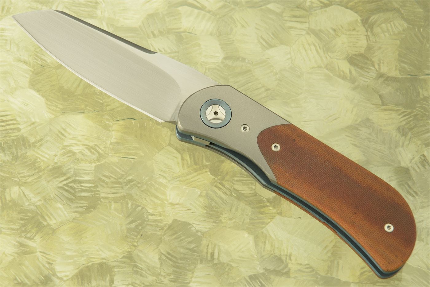 EXK Plus with Natural Micarta and Titanium