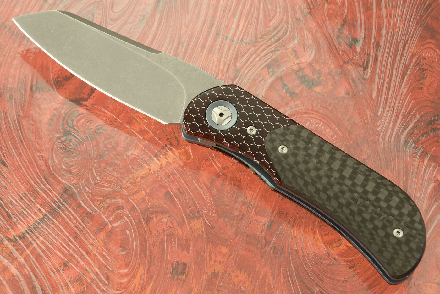 EXK Plus with Carbon Fiber and Red C-Tek (Ceramic Pivot)