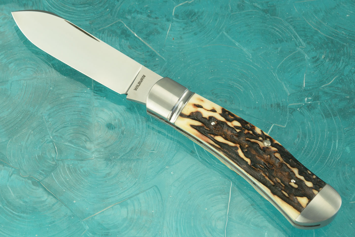 Slipjoint Trapper with Stag