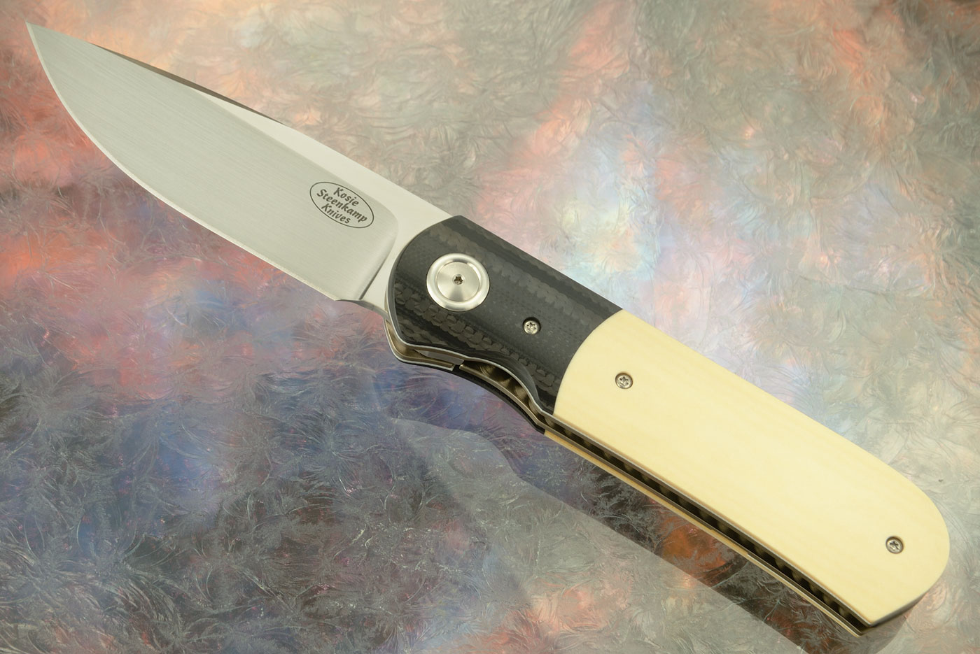 Samson Front Flipper with Westinghouse Micarta and Carbon Fiber (IKBS)